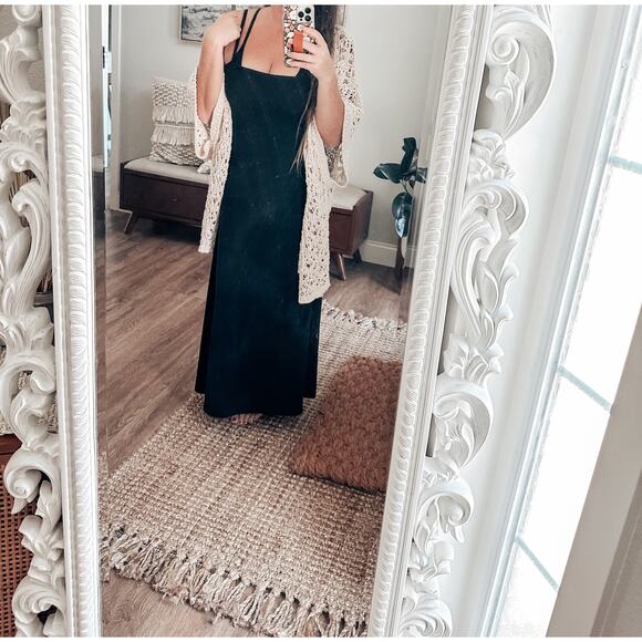 Y2K Victoria’s Secret curve hugging stretch ribbed bra top maxi dress - Picture 5 of 6